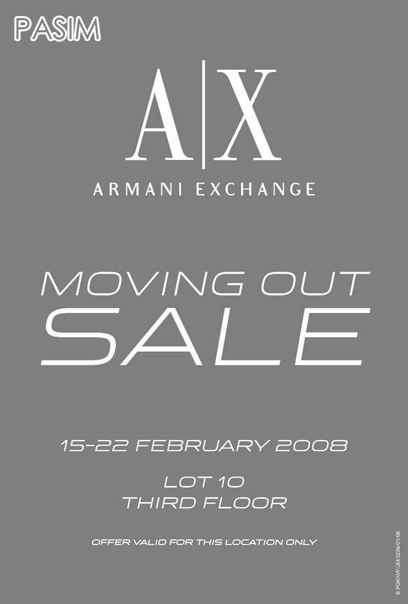 armani exchange clearance sale
